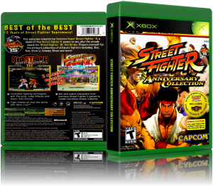 Street Fighter Anniversary Collection (USA)3D Boxes Back Front